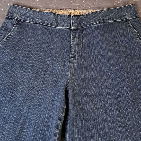 Denim & Co Women's Trouser Blue Jeans 10 tall - Picture 2 of 8